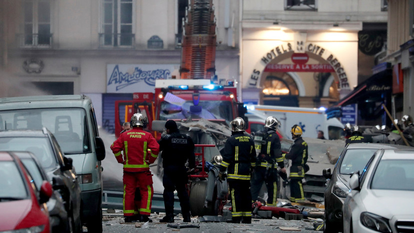 СМИ: 12 человек получили серьёзные ранения при взрыве в Париже
