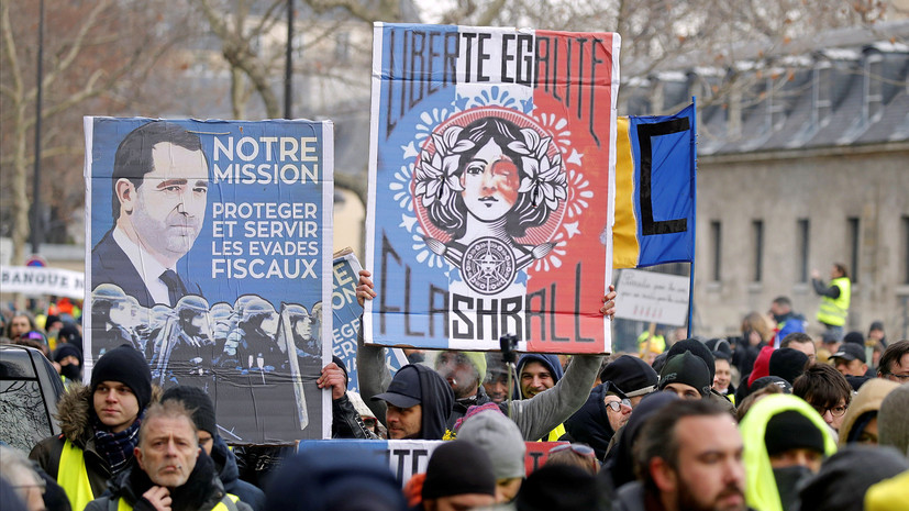 «Серьёзный вызов правительству»: как прошла десятая акция французского протестного движения «жёлтых жилетов»
