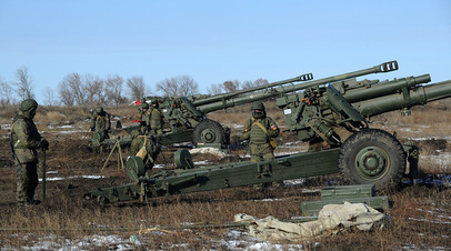 В Волгоградской области прошли учения артиллеристов