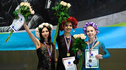 Елизавета Туктамышева, Евгения Медведева и Виктория Васильева
