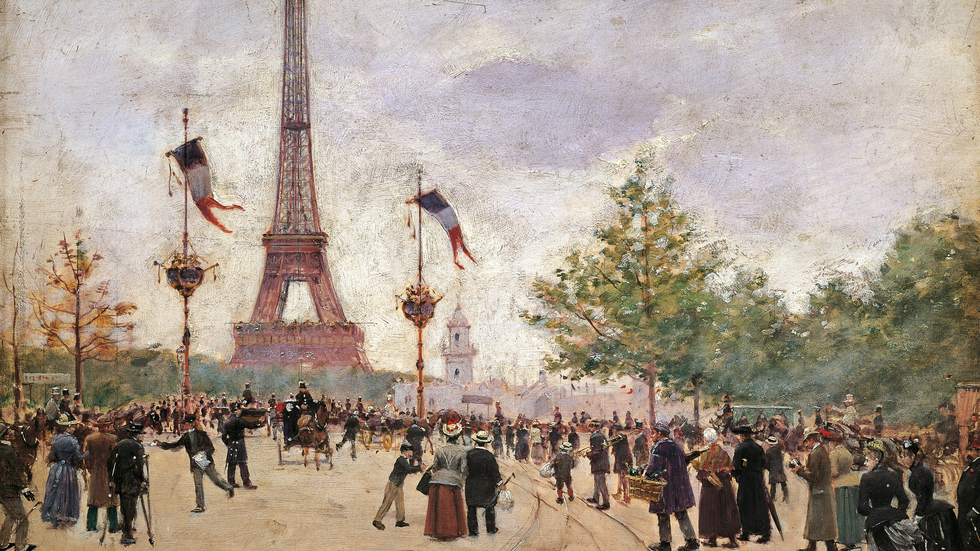 Франция 1800. Париж 19 век Эйфелева башня.