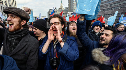 Митинг против закона о защите Рунета