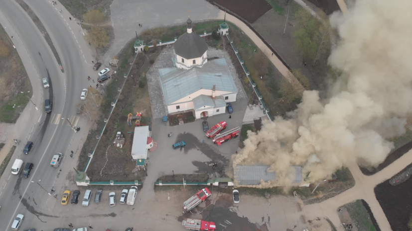В трапезной Покровского храма в Твери произошло возгорание