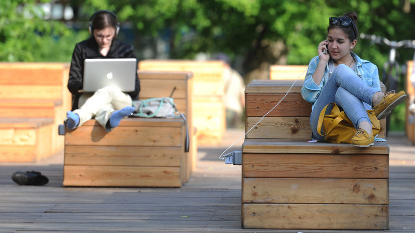 В Москве заявили о росте популярности бесплатного Wi-Fi в парках в два раза за год