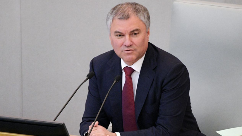 Володин призвал обсудить отмену виз с Вьетнамом