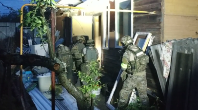 Опубликовано видео с места ликвидации боевиков под Владимиром