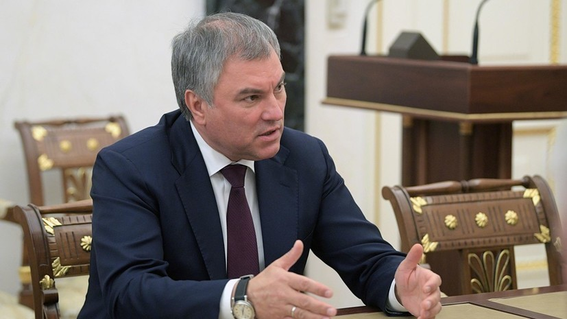 Володин встретился с председателем палаты депутатов Египта