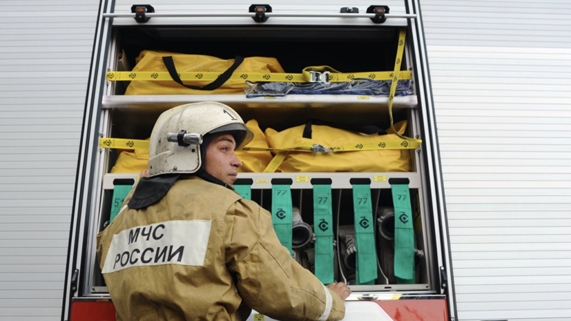 В районе центрального рынка Перми произошёл пожар