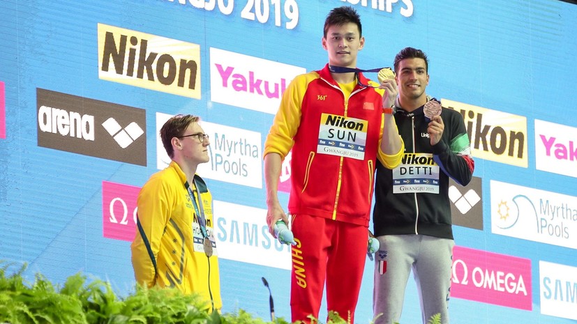 FINA отреагировала на поведение австралийского пловца Хортона на награждении