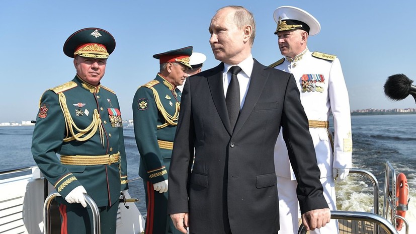 Путин назвал долю современных вооружений в ВМФ
