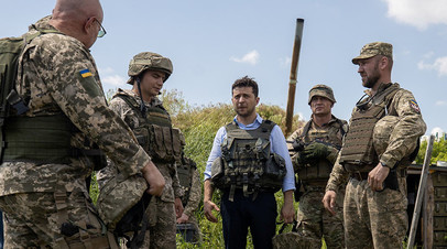Визит президента Украины Владимира Зеленского в Донбасс