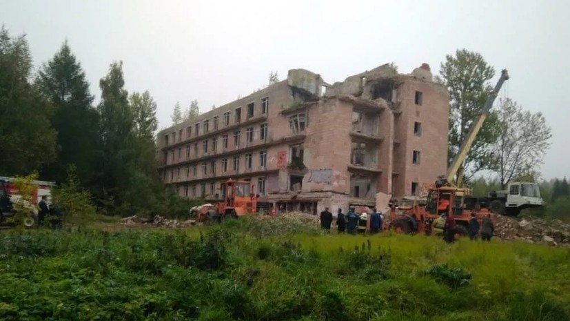 По факту обрушения здания в Подмосковье заведено уголовное дело