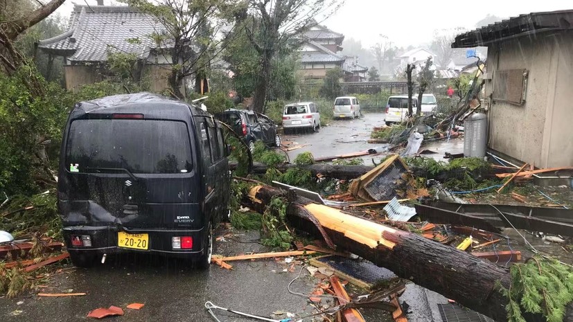 В Японии для 9 млн человек объявлена или рекомендована эвакуация из-за тайфуна