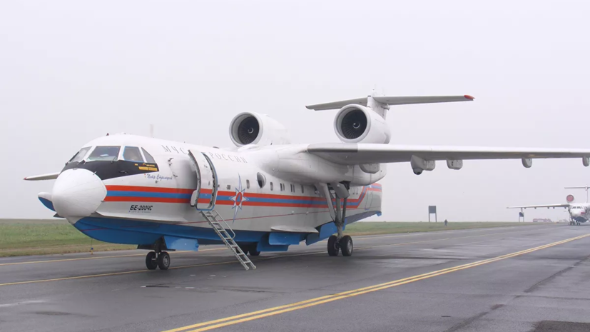 Самолёт-амфибия Бе-200 приступит к тушению лесного пожара в Крыму