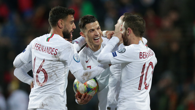 Роналду установил рекорд сборной Португалии по футболу