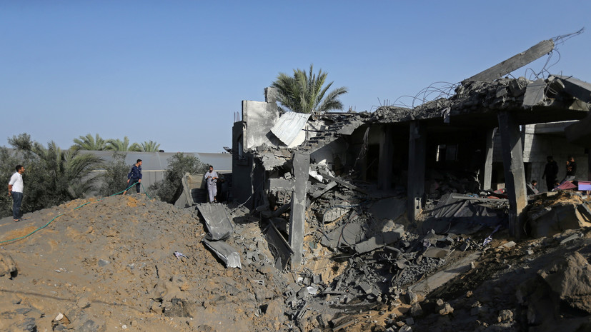 Израильские самолёты нанесли удар по Газе в ответ на обстрел