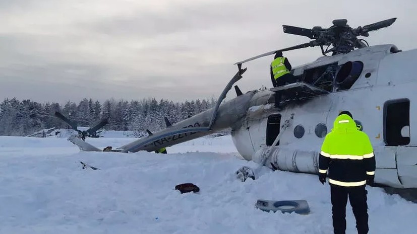 На борту попавшего в ЧП в Красноярском крае Ми-8 находились вахтовики