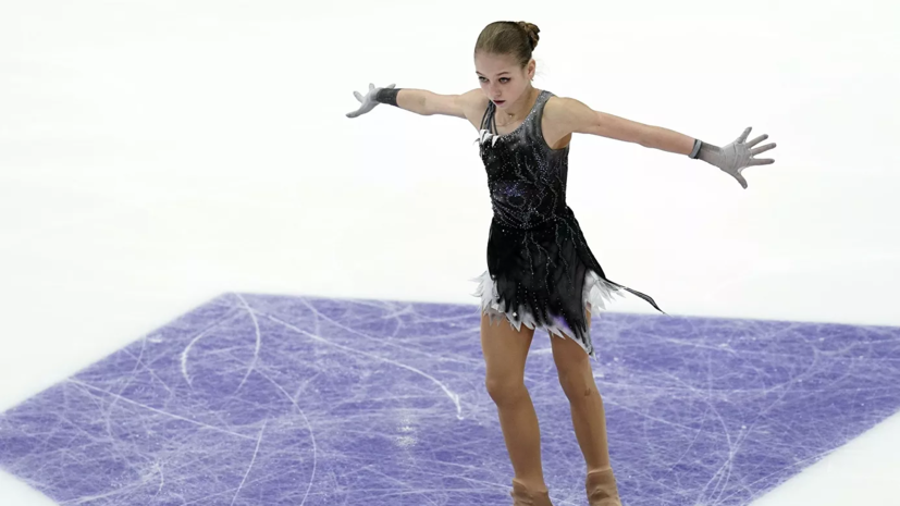 Трусова сделала четыре четверных прыжка на тренировке произвольной программы