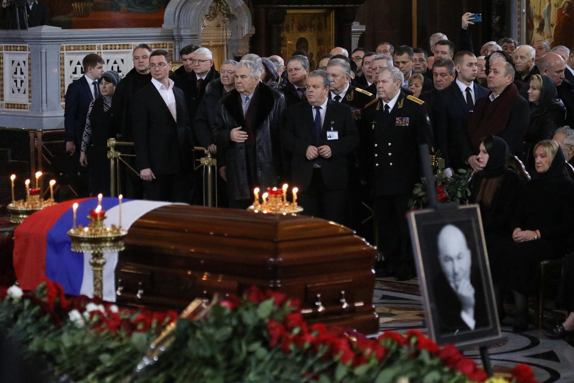 Похороны Юрия Лужкова церемония прощания