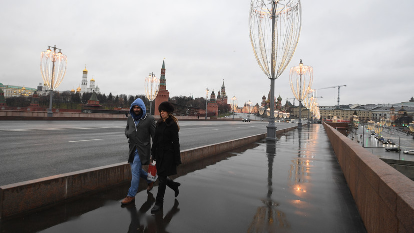 В Москве 22 января ожидается до +2 °С