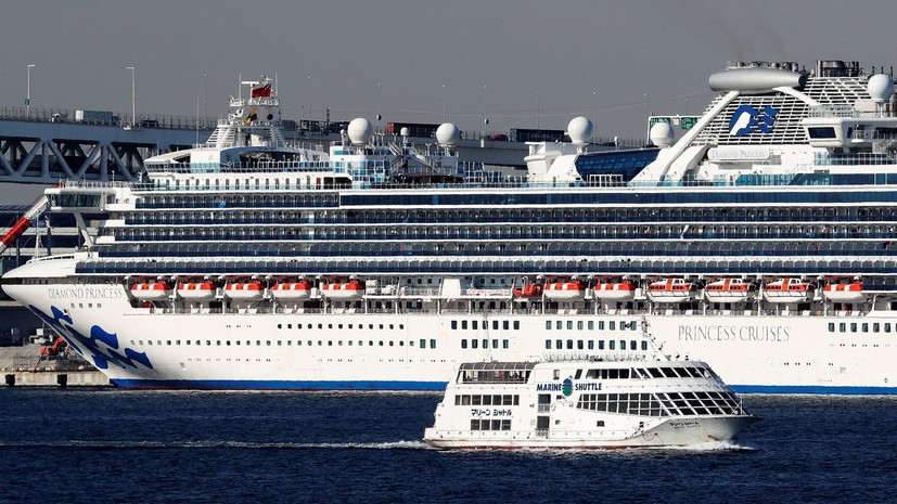 У двух украинцев на лайнере в Японии обнаружен коронавирус
