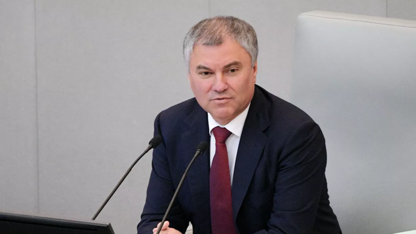 Володин предложил афганским парламентариям изучить расходы США на соцсферу в Афганистане