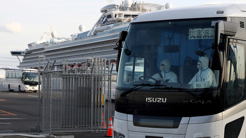 Ещё двое россиян заразились коронавирусом на круизном лайнере в Японии