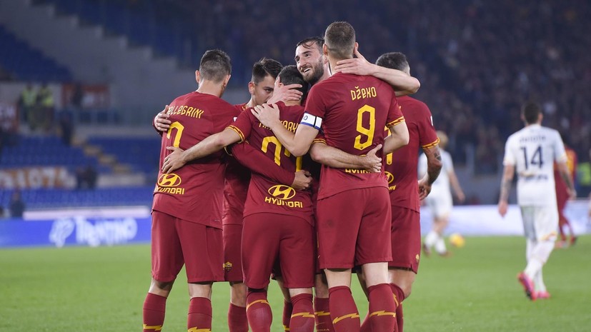 «Рома» разгромила «Лечче» в Серии А