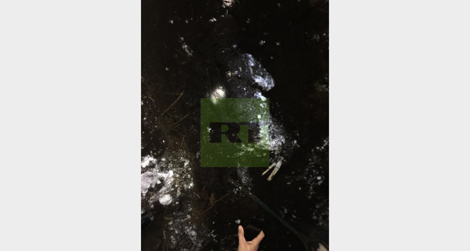 Появились фото с места обнаружения останков предположительно пропавшей Левченко