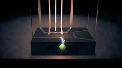 Управление квантовым состоянием атомного ядра внутри кремниевого чипа с помощью нанометрового электрода (в представлении художника)