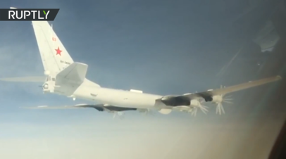 Полёт Ту-142 над Тихим и Северным Ледовитым океанами — видео