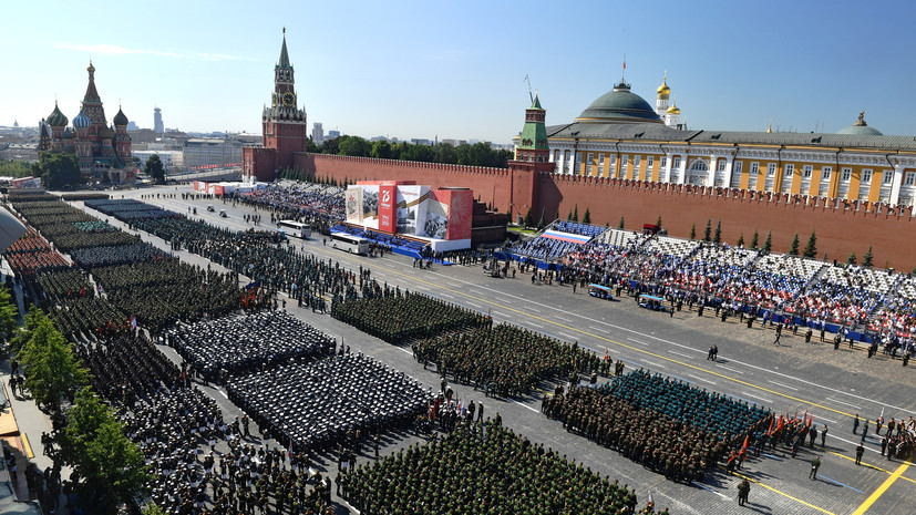 В столице и ещё в 28 городах РФ провели Парад Победы 5ef2f933ae5ac97e811913d7