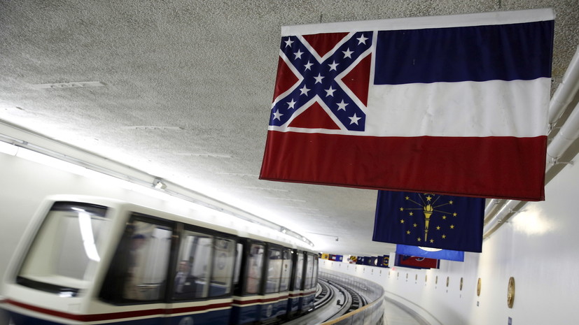В штате Миссисипи могут поменять флаг из-за символики Конфедерации