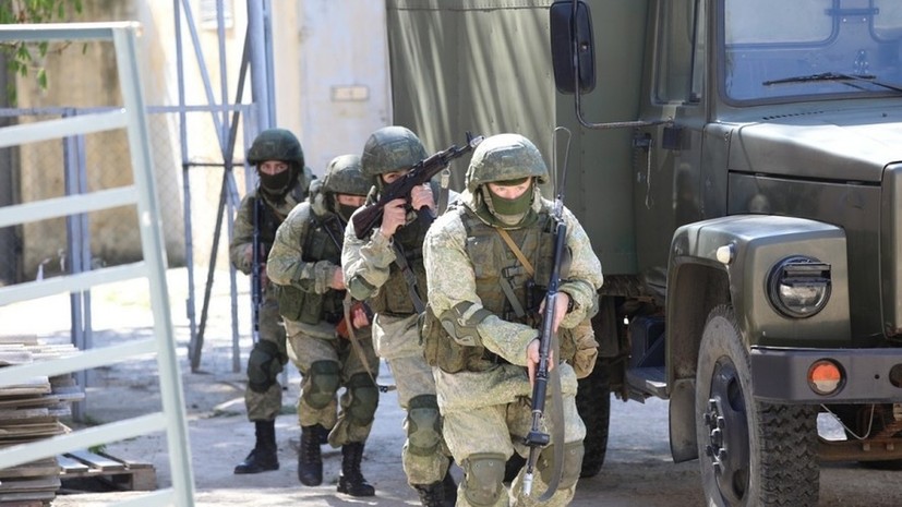 Военнослужащие ЧФ во время учений отразили нападение условного противника