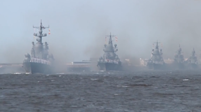 В Кронштадте прошла репетиция Главного военно-морского парада — видео