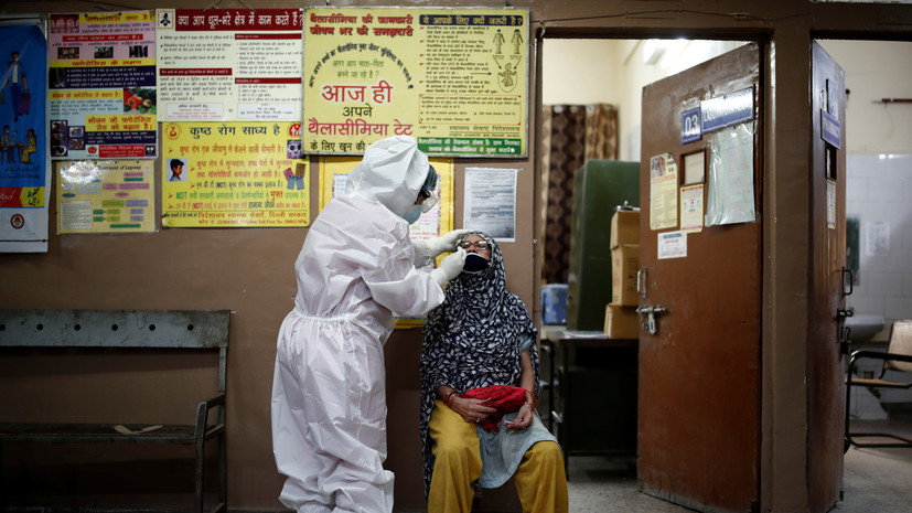 В Индии зафиксирован антирекорд по числу новых случаев коронавируса