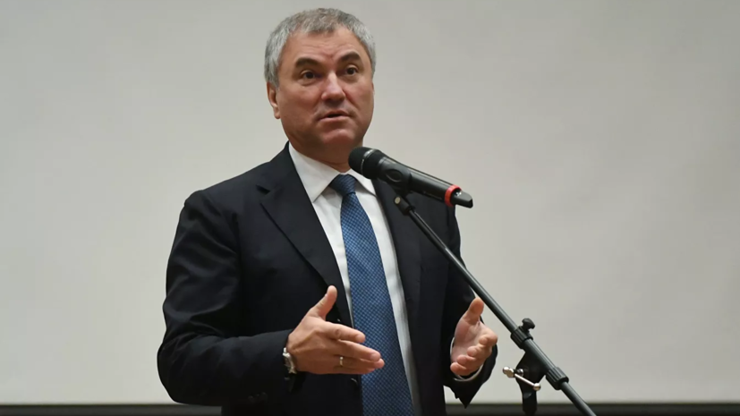 Володин поручил комитету Госдумы проанализировать ситуацию с Навальным