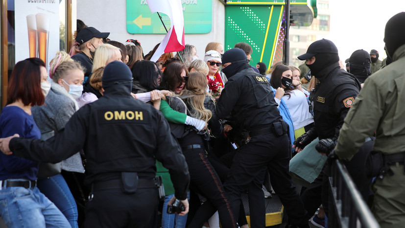 В Минске на акции протеста начались задержания