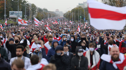 Сокращение численности митингующих и предупреждение от МВД: как прошла очередная акция протеста в Белоруссии