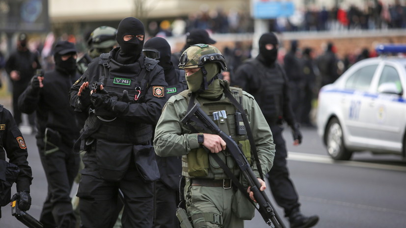 МВД Белоруссии сообщило об использовании протестующими СВУ