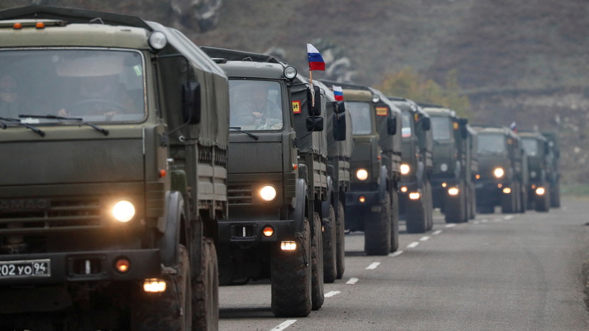 Российская военная полиция начинает патрулирование в Карабахе