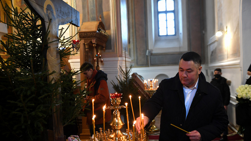 Губернатор Тверской области посетил Рождественский концерт в Оршином монастыре