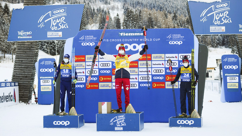 Продолжение победной серии: Большунов и Непряева выиграли золото в масс-старте на «Тур де Ски»