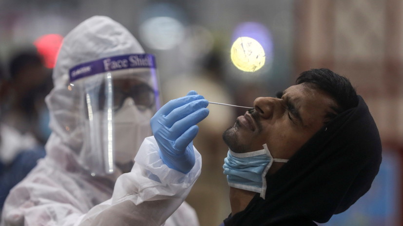 В Индии за сутки выявили более 10 тысяч случаев коронавируса