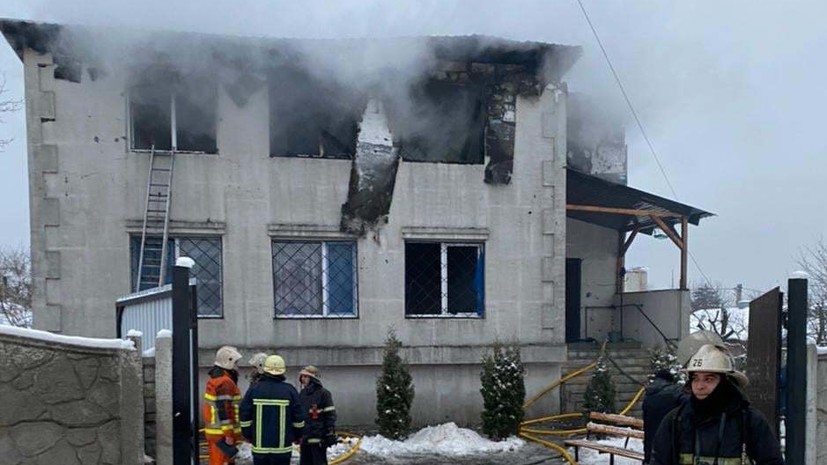 Названа предварительная причина пожара в харьковском доме престарелых
