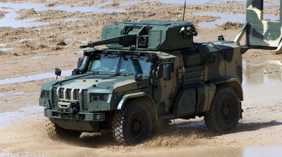 Бронированный автомобиль «Тайфун-ВДВ» на испытаниях с 30-мм пушкой