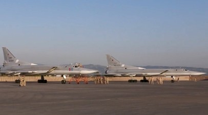 Ту-22М3 на базе «Хмеймим» в Сирии