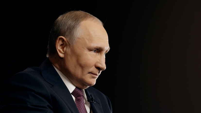Путин заявил, что не переживает из-за высказываний Байдена в свой адрес