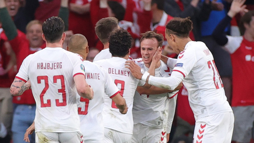 Дания открыла счёт в матче Евро-2020 с Россией