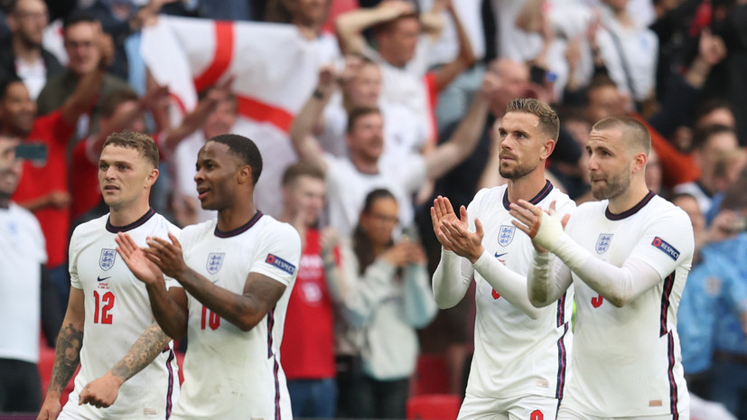 Сборная Англии четвёртый раз в истории вышла в четвертьфинал Евро